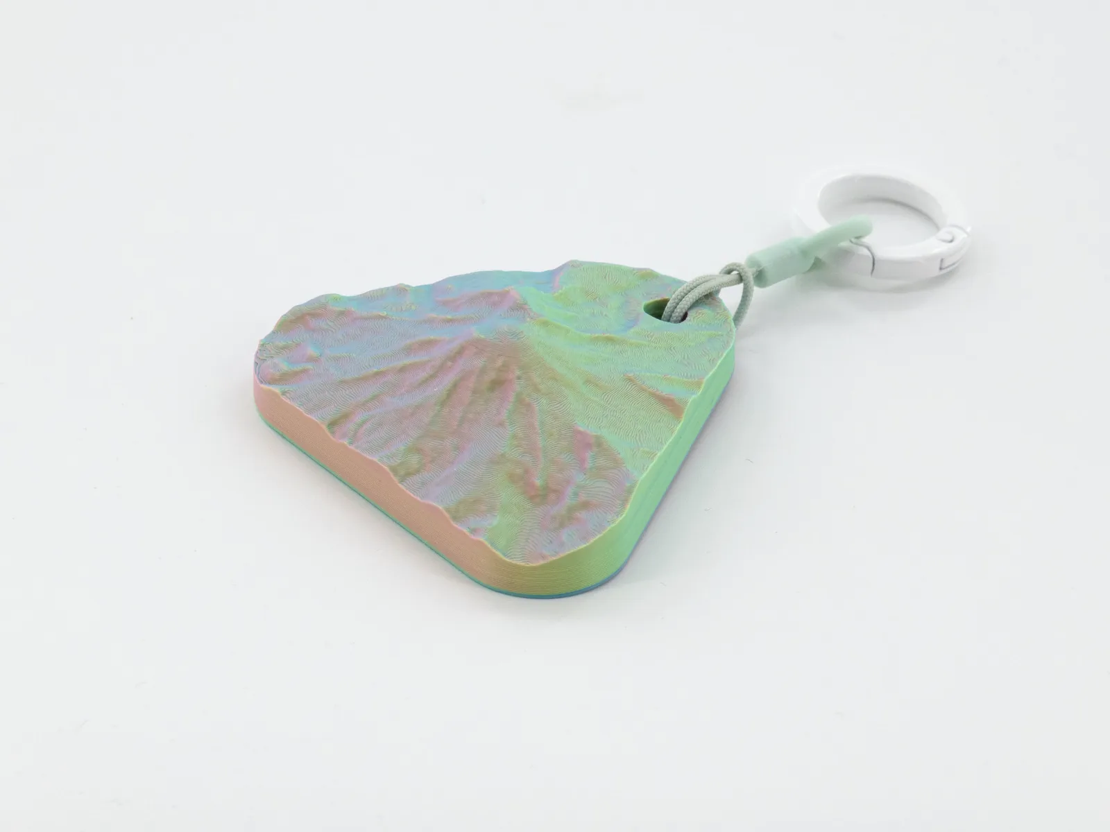 Real photo: Sorbet keychain of Mount Rainier National Park