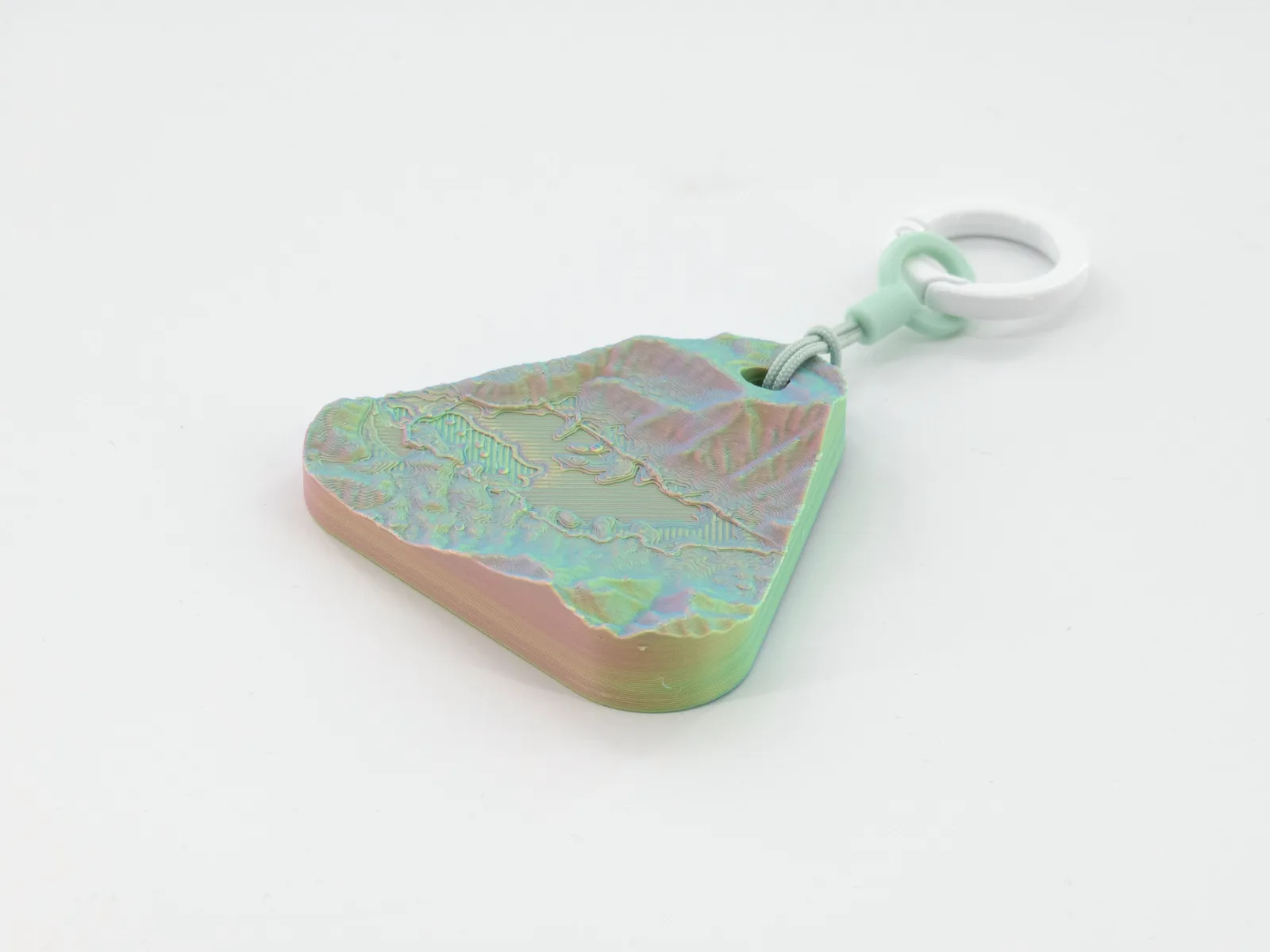 Real photo: a customer’s Sorbet keychain of Cades Cove