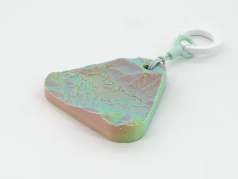 Real photo: a customer’s Sorbet keychain of Cades Cove