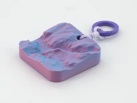 Real photo: Dawn keychain of Half Dome